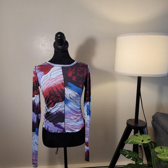 Free People Movement Right On Run Colorful Long Sleeve Size Large And XS - Picture 7 of 15